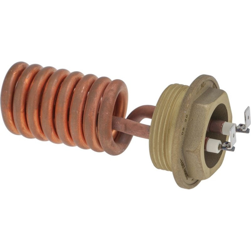 Lelit heating element 1755364 for Bianca and Mara coffee machines, showing coiled heating tube, threaded fitting and two electrical terminals