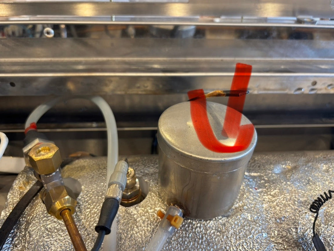 La Marzocco PB: Water Condensation on Cup Tray and Back Panel — Safety Valve Leaking
