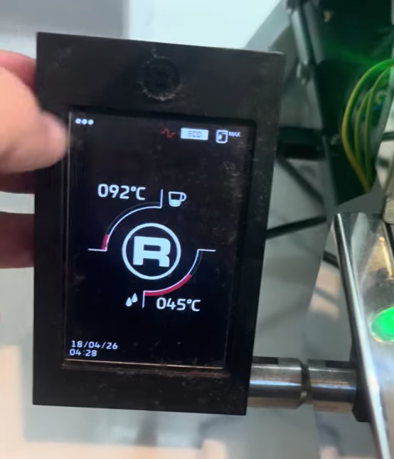 Rocket R Cinquantotto Coffee Machine Menu Setting