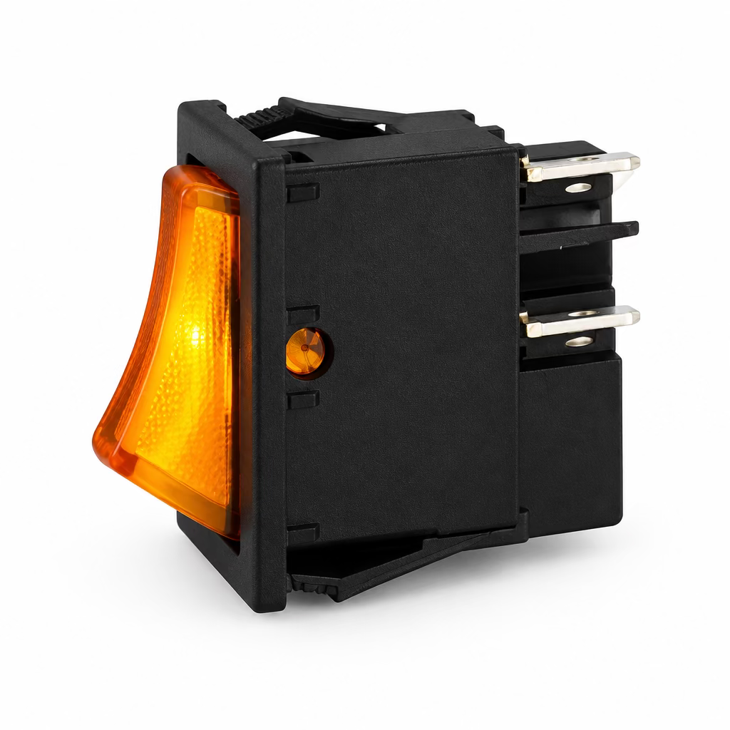 Carimali Nimble Pratica power switch 16A 250V with indicator light 22x30mm OEM"