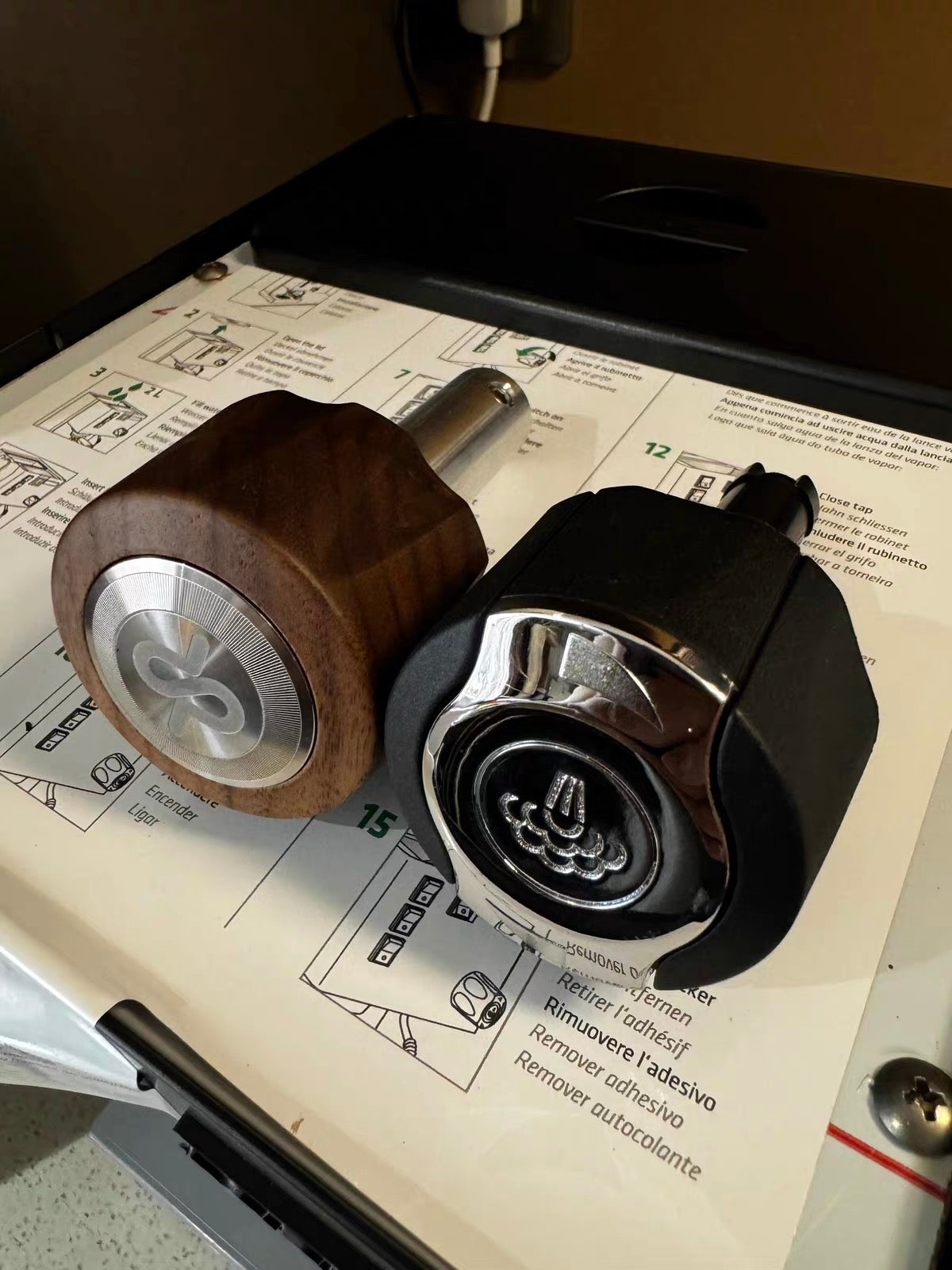Rancilio Silvia and Pro X Custom Wooden Steam Knob Kit
