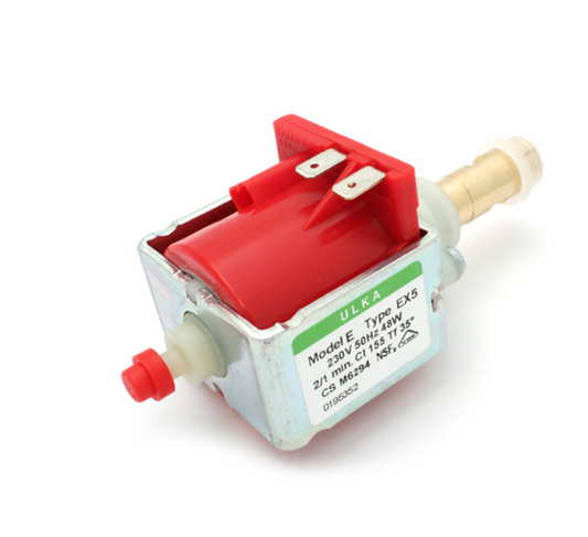 Isomac ULKA EX5 vibration pump 451001 with brass 1/8 BSPF outlet for espresso coffee machine