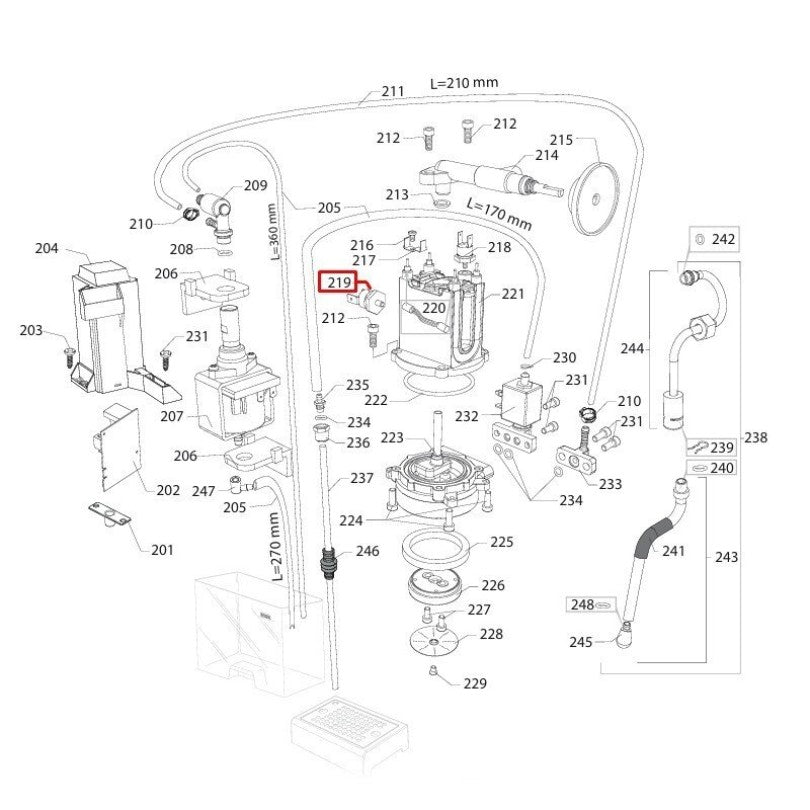 Gaggia Brew Thermostat 421946504761 – 107°C, M4 × 0.7